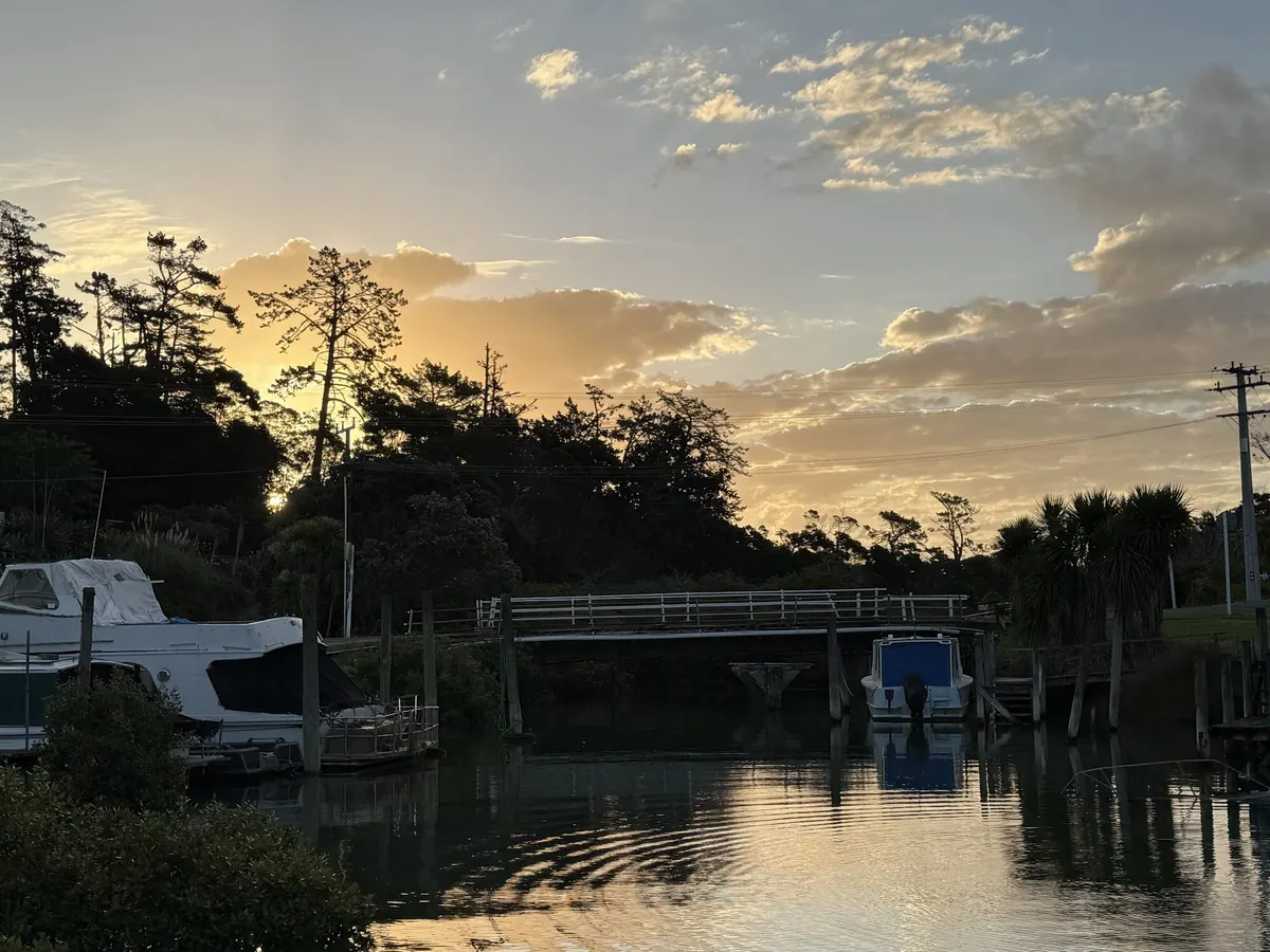 The Tinopai marina on the Kaipara Harbour